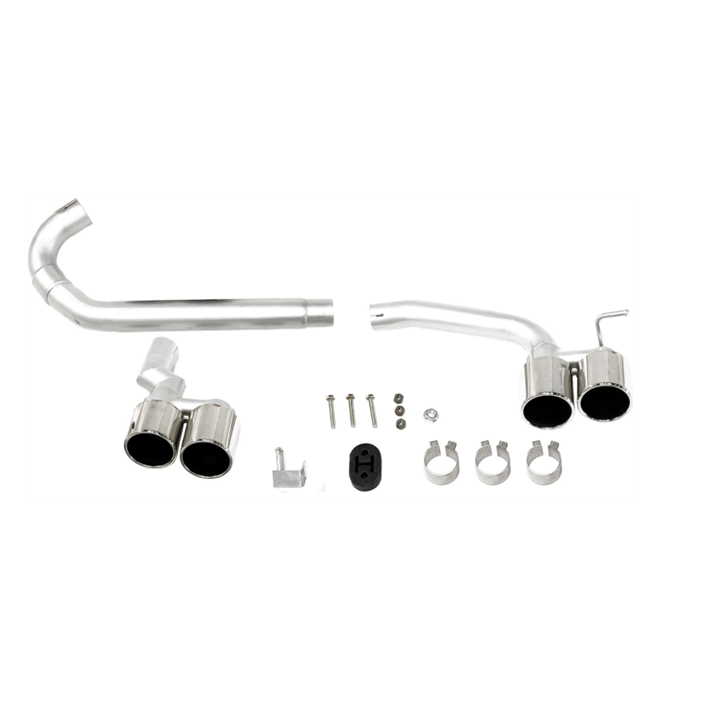 Silver Exhaust B48 Pipe Stainless Steel Tail Throat for BMW 3 Series F30 F35 2012-2018