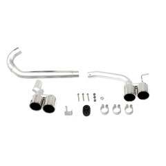 Silver Exhaust B48 Pipe Stainless Steel Tail Throat for BMW 3 Series F30 F35 2012-2018