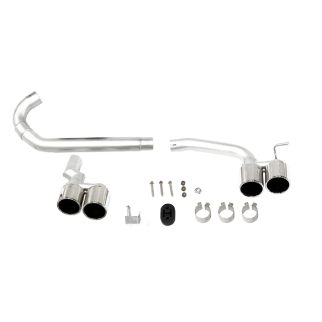 Silver Exhaust B48 Pipe Stainless Steel Tail Throat for BMW 3 Series F30 F35 2012-2018