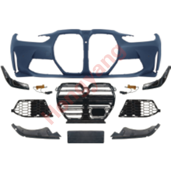 Auto Spare Parts Car Front Bumper Assy Grille Rear Diffuser Hood Bodykit for BMW 4 Series G22 G23 G26 Modified to M4 2020-2023