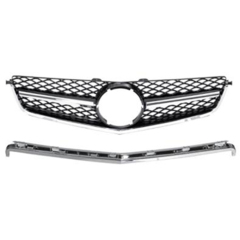 Facelift Kit Car Front Bumper Grille for Mercedes Benz Class C W204 C63 2008-2011 AMG Style,www.hongyangcorp.com,Facelift Kit Car Front Bumper Grille for Mercedes Benz Class C W204 C63 2008-2011 AMG Style