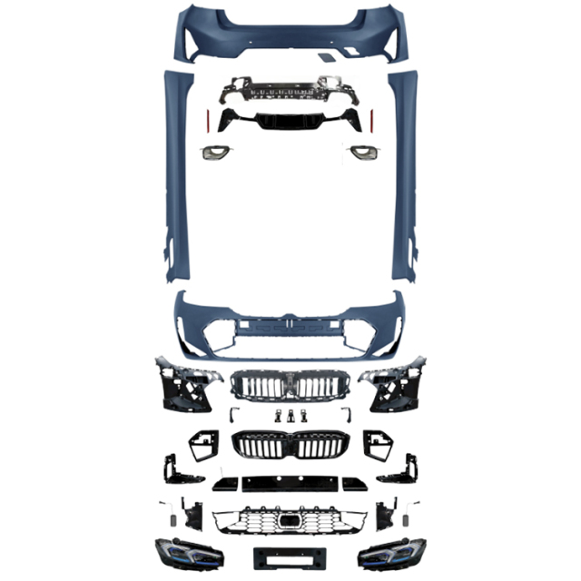 Auto Parts Car Front Bumper Grille Front Lip Bodykit for BMW 3 Series G20 G28 2019-2022 Upgrade to M-Tech 2023+ Old to New