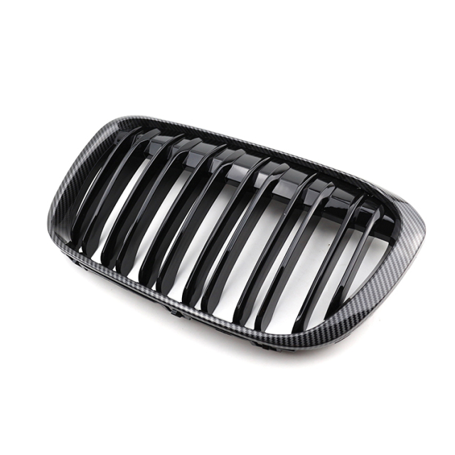Vehicle Spare Parts Auto Parts Double Slat Gloss/Matte Black Car Front Grille for BMW X1 Series F48 F49 16-19