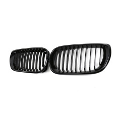 Automotive Parts Gloss Black Single Slat Front Bumper Mesh Guards Grille Car Front Grille Fit for BMW E46 2002-2004,www.hongyangcorp.com,Automotive Parts Gloss Black Single Slat Front Bumper Mesh Guards Grille Car Front Grille Fit for BMW E46 2002-2004