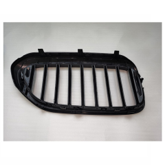 Automotive Single Slat Gloss Black Polish Front Mesh Radiator Grille Car Front Grille Fit for 5 Series BMW G30 G38 2018-2020