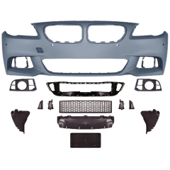 Auto Spare Parts Car Front Bumper Assy Bodykit for BMW 5Series F10 F18  Modified to M-Tech 2015-2017 With Fog Lamp