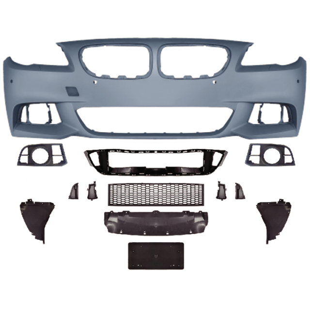 Auto Spare Parts Car Front Bumper Assy Bodykit for BMW 5Series F10 F18  Modified to M-Tech 2015-2017 With Fog Lamp
