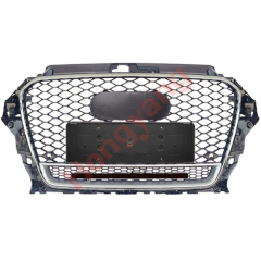 Car Auto Spare Parts Bodykit Grille for Audi A3 Upgrade to RS3 Silver 2014 2015 2016,www.hongyangcorp.com,Car Auto Spare Parts Bodykit Grille for Audi A3 Upgrade to RS3 Silver 2014 2015 2016