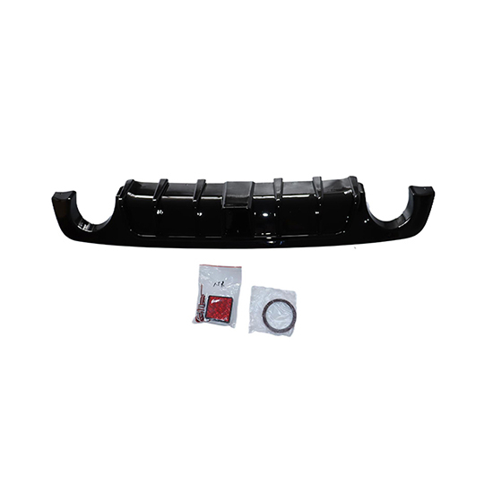 Auto Car Rear Bumper Rear Diffuser with Light for Infiniti Q50 2018-2022 Rear Diffuser with Light Gloss Black/Carbon Look