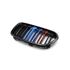 Gloss Car Spare Parts Double Single Slat Gloss Matte Black M Color Carbon Look Front Grille for BMW 1 Series F52 2016-IN MP 2020