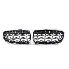 Diamond Chrome Frame With Chrome Point Classic Radiator Front Bumper Mesh Grille Fit for BMW 3 Series F30 F35 2012-IN,www.hongyangcorp.com,Diamond Chrome Frame With Chrome Point Classic Radiator Front Bumper Mesh Grille Fit for BMW 3 Series F30 F35 2012-IN