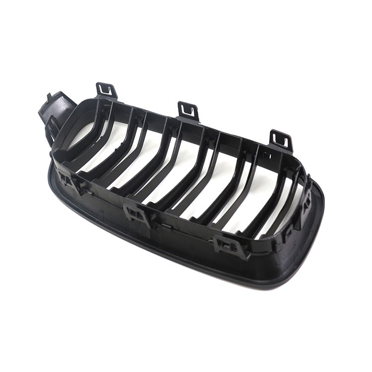 Car Parts Decoration Matte Black Dual Slat Front Bumper Mesh Radiator Grille Car Front Grille Fit for BMW F30 F35 2012-IN