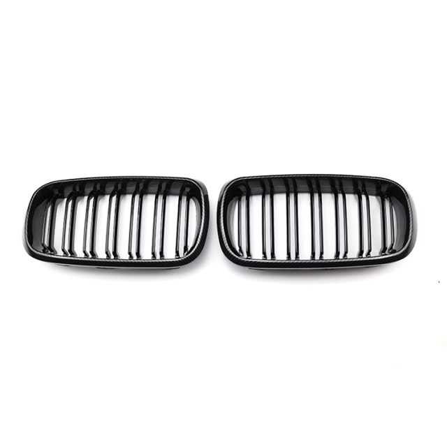 Chinese Double Slat Carbon Look Front Bumper Mesh Guard Grille Car Front Grille for BMW X5 X6 Series F15 2015-2018,www.hongyangcorp.com,Chinese Double Slat Carbon Look Front Bumper Mesh Guard Grille Car Front Grille for BMW X5 X6 Series F15 2015-2018