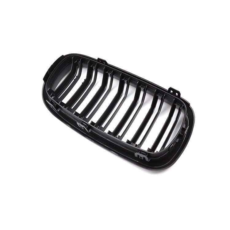Automotive Matte Black Dual Slat Front Bumper Radiator Mesh Grille Car Front Grille Fit for BMW Series X5 F15 2013-2018,www.hongyangcorp.com,Automotive Matte Black Dual Slat Front Bumper Radiator Mesh Grille Car Front Grille Fit for BMW Series X5 F15 2013-2018