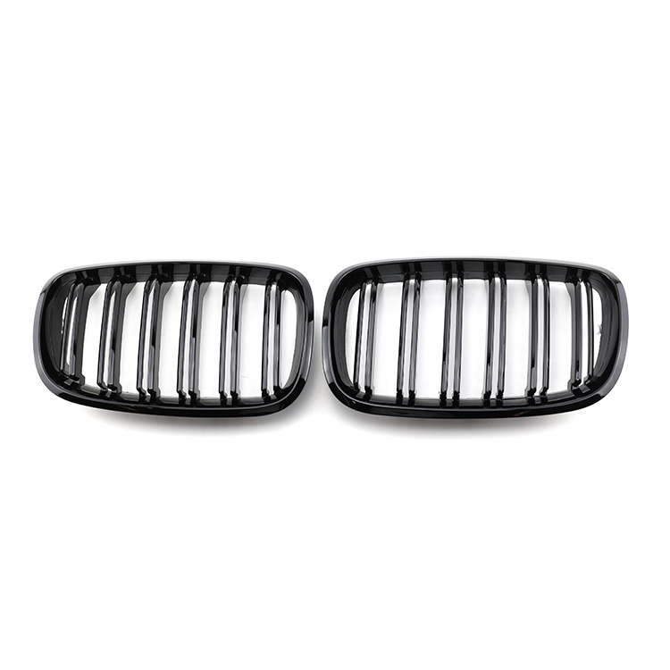 Auto Parts Gloss Black Dual Slat Universal Front Bumper Mesh Grille Car Front Grille Fit for BMW Series X5 E70 2008-2014,www.hongyangcorp.com,Auto Parts Gloss Black Dual Slat Universal Front Bumper Mesh Grille Car Front Grille Fit for BMW Series X5 E70 2008-2014