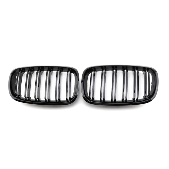 Auto Parts Gloss Black Dual Slat Universal Front Bumper Mesh Grille Car Front Grille Fit for BMW Series X5 E70 2008-2014,www.hongyangcorp.com,Auto Parts Gloss Black Dual Slat Universal Front Bumper Mesh Grille Car Front Grille Fit for BMW Series X5 E70 2008-2014
