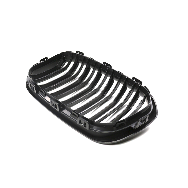 Automotive Vehicle Parts Matte Black Dual Slat Inserts Guard Front Bumper Mesh Grille Car Grille Fit for BMW F20 2015-2017
