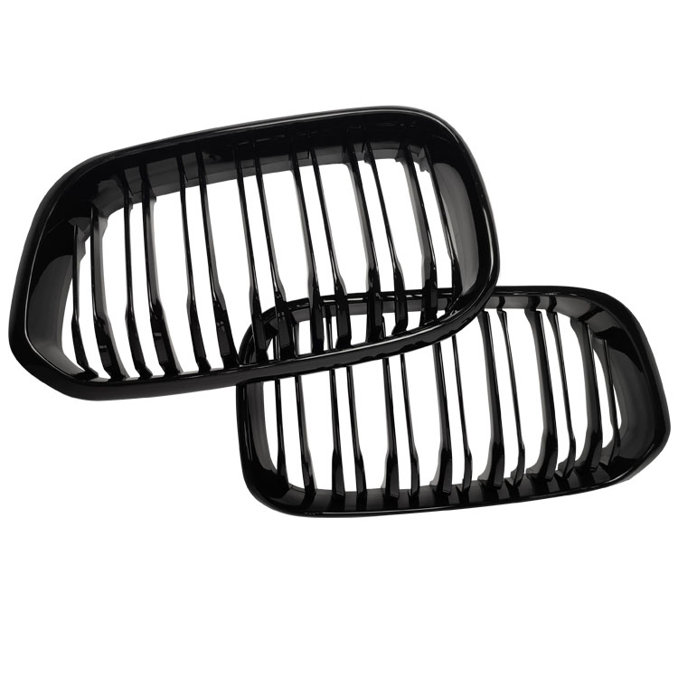 Upgrade F20 Dual Line Matt Black Car Grill for BMW 1Series 2015-2017
