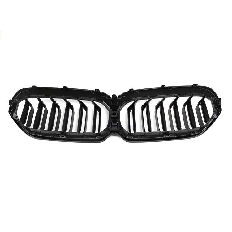 China Matte Black Dual Slat Decorative Front Bumper Mesh Radiator Grille Car Front Grille Fit for BMW Series 5 G30 2020,www.hongyangcorp.com,China Matte Black Dual Slat Decorative Front Bumper Mesh Radiator Grille Car Front Grille Fit for BMW Series 5 G30 2020