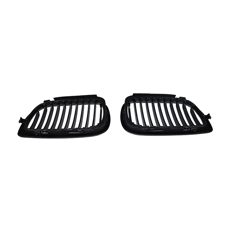 Car Front Bumper Grille for BMW 3 Series E46 Single Slat Line Matte Black  Mesh Grille 2002-2005