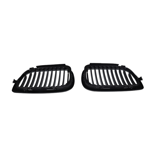 Car Front Bumper Grille for BMW 3 Series E46 Single Slat Line Matte Black  Mesh Grille 2002-2005