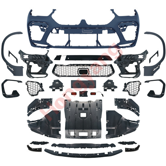 Car Auto Spare Parts Front Bumper Assy Grille Bodykit for BMW X6 Series G06 Modified to X6M 2020-2022,www.hongyangcorp.com,Car Auto Spare Parts Front Bumper Assy Grille Bodykit for BMW X6 Series G06 Modified to X6M 2020-2022