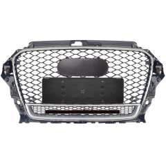 Car Auto Spare Parts Bodykit Grille for Audi A3 Upgrade to RS3 Silver 2014 2015 2016,www.hongyangcorp.com,Car Auto Spare Parts Bodykit Grille for Audi A3 Upgrade to RS3 Silver 2014 2015 2016