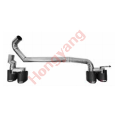 Car Rear Bumper Exhaust Pipe for BMW 4 Series F32F33F36 Upgrade to M4 2017-2019 Carbon Fiber&Stainless Steel for Dual Interface