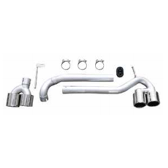 Auto Spare Parts Car Rear Bumper Exhaust Pipe Silver Bodykit for BMW 5Series F10 F18 Modified to M4 2011-2017 Carbon Fiber