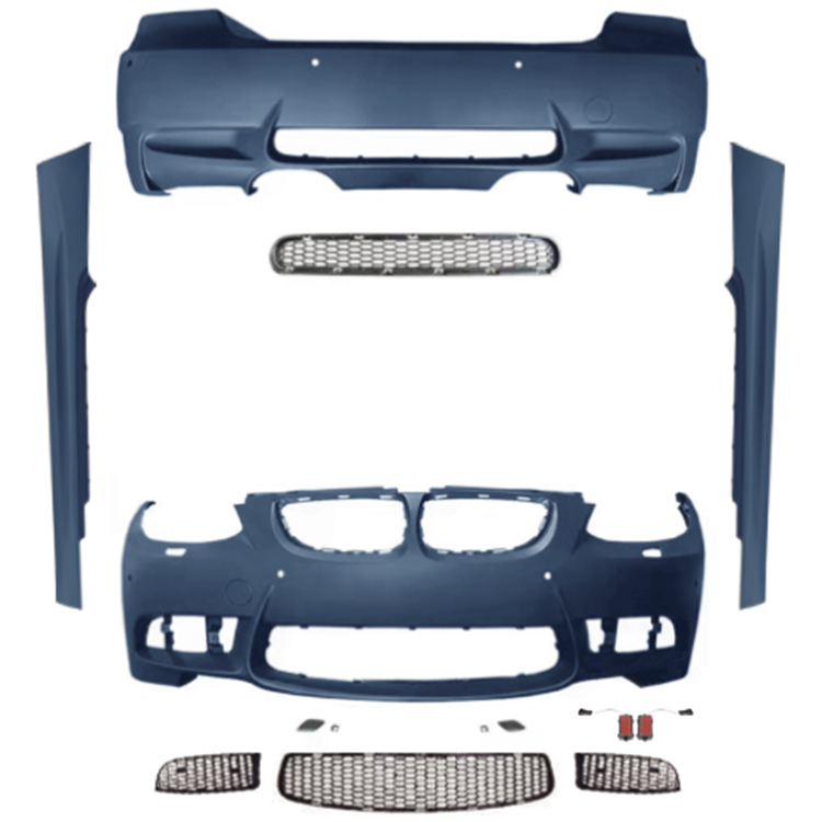Car Body Kit Rear Bumper Car Front Bumper for BMW 3Series E92 Modified to M3 2006-2009 All Mesh Style