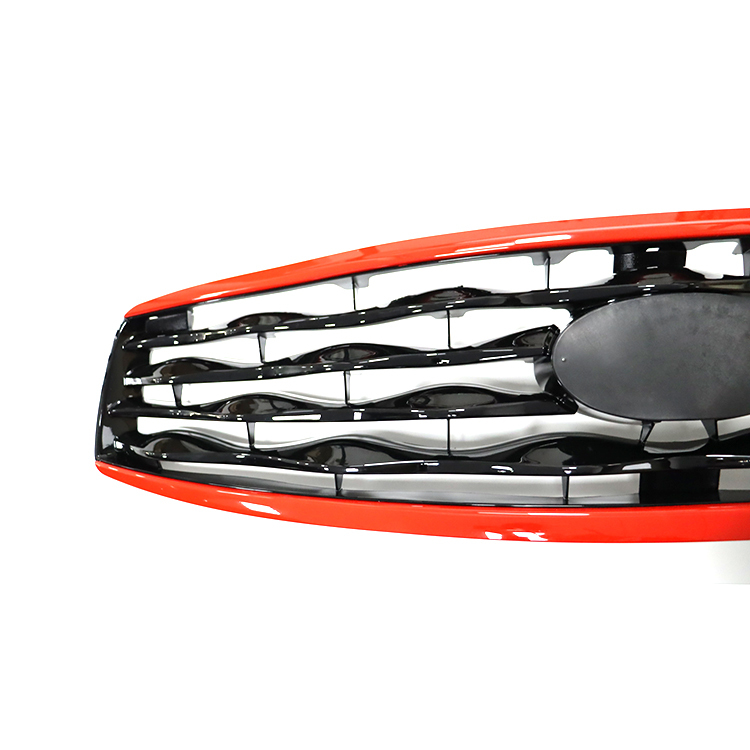 Universal Gloss Black and Gloss Red Outside Car Grills for Infiniti FX35 Grille Car FX50 2009-2012