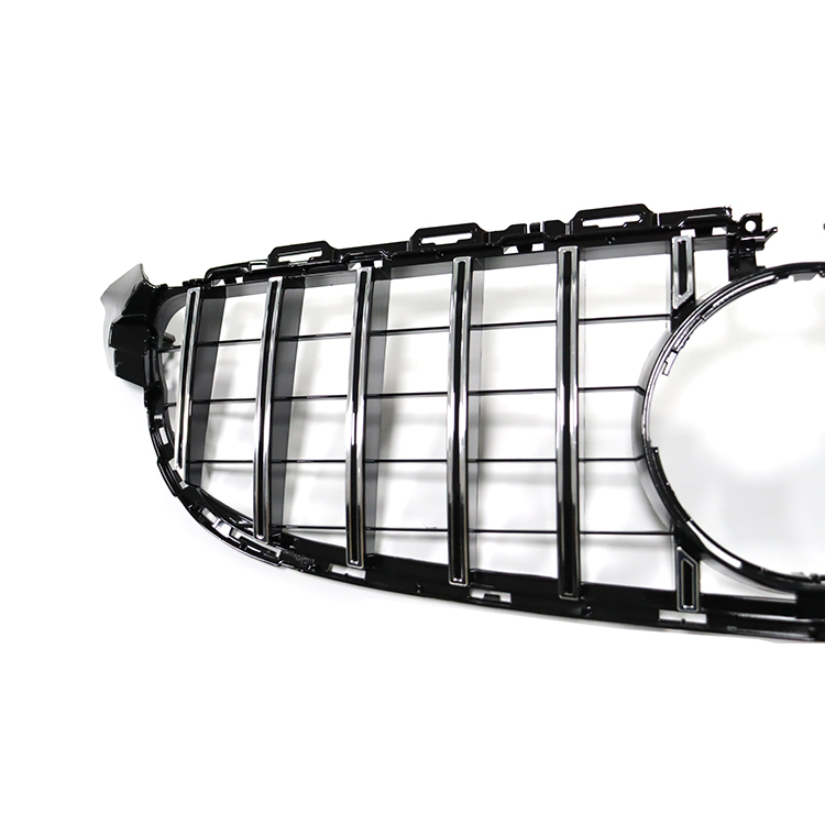 High Configuration Custom GT Style Silver Car Grille for Mercedes Benz C Class W205 C63 2015-IN 2020,www.hongyangcorp.com,High Configuration Custom GT Style Silver Car Grille for Mercedes Benz C Class W205 C63 2015-IN 2020