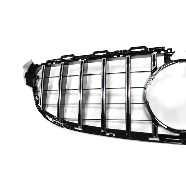 High Configuration Custom GT Style Silver Car Grille for Mercedes Benz C Class W205 C63 2015-IN 2020,www.hongyangcorp.com,High Configuration Custom GT Style Silver Car Grille for Mercedes Benz C Class W205 C63 2015-IN 2020