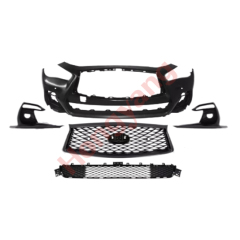 Whole Sell Complete Bumper Set with Grille Foglamp Benzel Cover Front Bumper for Infiniti Q50 2018-2024 62022-6HJ0H,www.hongyangcorp.com,Whole Sell Complete Bumper Set with Grille Foglamp Benzel Cover Front Bumper for Infiniti Q50 2018-2024 62022-6HJ0H