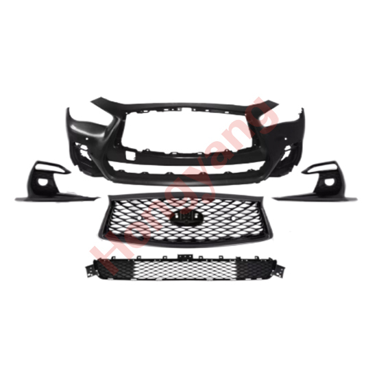 Whole Sell Complete Bumper Set with Grille Foglamp Benzel Cover Front Bumper for Infiniti Q50 2018-2024 62022-6HJ0H,www.hongyangcorp.com,Whole Sell Complete Bumper Set with Grille Foglamp Benzel Cover Front Bumper for Infiniti Q50 2018-2024 62022-6HJ0H