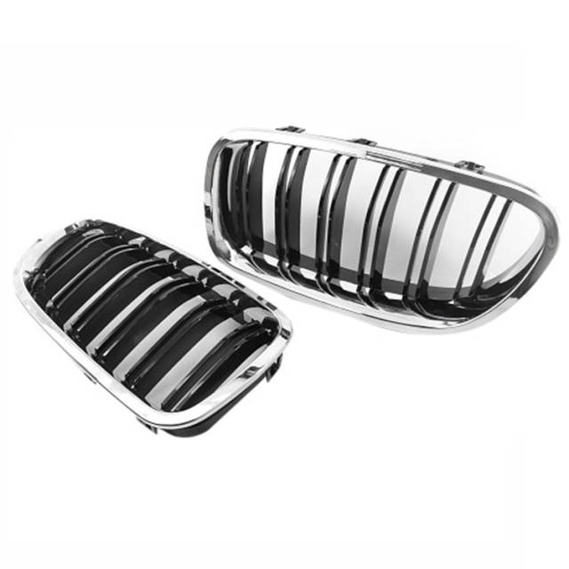 Hot Selling Front Bumper Grille for BMW 5 Series F10/F11/F18 Double Slat Chrome 2010-2017
