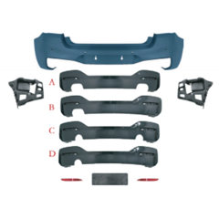 Vehicle Spare Parts Car Bodykit Rear Bumper Assy Rear Diffuser for BMW 1 Series F20 Modified to M-Tech 2015-2018,www.hongyangcorp.com,Vehicle Spare Parts Car Bodykit Rear Bumper Assy Rear Diffuser for BMW 1 Series F20 Modified to M-Tech 2015-2018