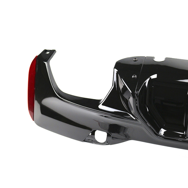 Black M5 Rear Bumper Diffuser Lip Fit for BMW 5 Series G30 2017+ Rear Diffuser