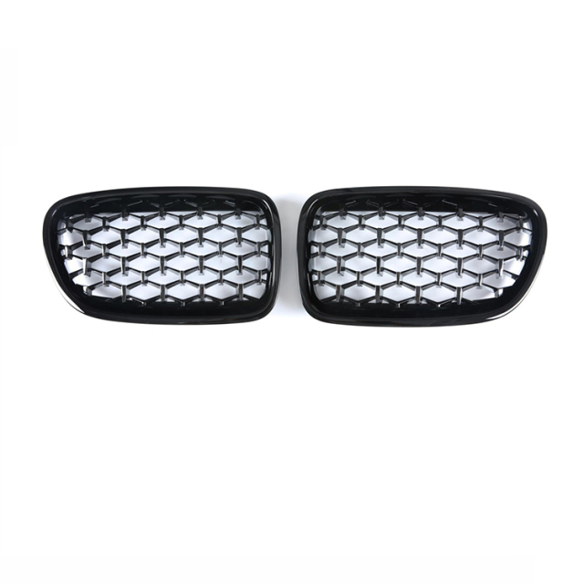 Automotive Diamond Black Upgrade DIY Front Bumper Mesh Radiator Grille Car Front Grille Fit for BMW 5Series 5 F10 2010-2017