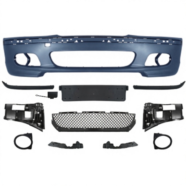 Auto Body Kit E46 Front Bumper Assy for BMW E46 Upgrade to M-Tech M-Sport Sedan Touring 1998-2004 4 Doors