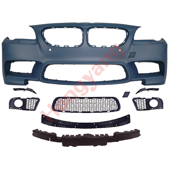 Auto Spare Parts Car Front Bumper Assy Bodykit for BMW 5Series F10 F18  Modified to M5 2011-2017 With Fog Lamp Hole Style