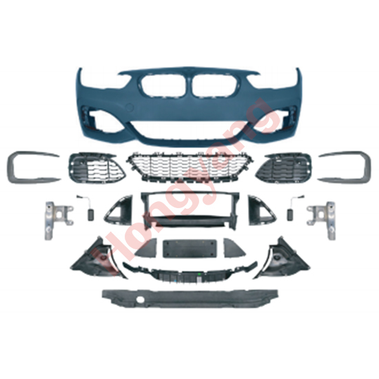 Vehicle Spare Parts Car Bodykit Front Bumper Assy for BMW 1 Series F20 Modified to M-Tech 2015-2018 All Mesh Style,www.hongyangcorp.com,Vehicle Spare Parts Car Bodykit Front Bumper Assy for BMW 1 Series F20 Modified to M-Tech 2015-2018 All Mesh Style