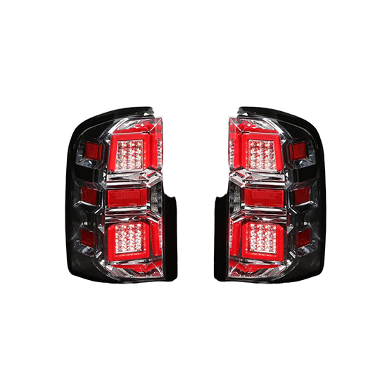 Car Tail Lights Smoked and clear Shade with Matte Black and Chrome Plated Decorative Frame for Chevrolet Silverado GMC 2007-2013,www.hongyangcorp.com,Car Tail Lights Smoked and clear Shade with Matte Black and Chrome Plated Decorative Frame for Chevrolet Silverado GMC 2007-2013