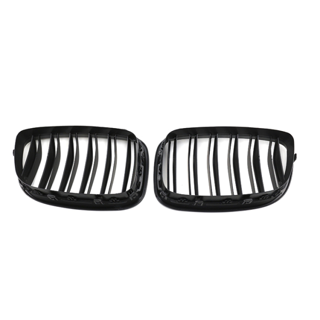 Auto Parts Repair Matte Black Dual Slat Front Bumper Mesh Grille Car Front Grille Fit for BMW 5 Series F07 GT 2009-2016,www.hongyangcorp.com,Auto Parts Repair Matte Black Dual Slat Front Bumper Mesh Grille Car Front Grille Fit for BMW 5 Series F07 GT 2009-2016