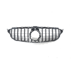 OEM GTR Grille Camera Hole Silver Car Front Bumper Grille for Benz C Class W205 2019  Front Grille,www.hongyangcorp.com,OEM GTR Grille Camera Hole Silver Car Front Bumper Grille for Benz C Class W205 2019  Front Grille