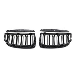 Good Quality Car Front Bumper Grille for BMW 3 Series E90 2005-2007 Double Slat Carbon Look Matte Black