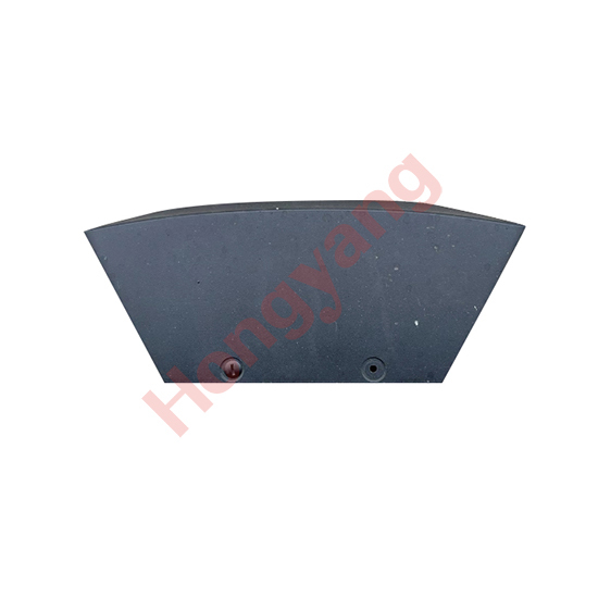 Auto Parts Car Rear Trailer Cover Plate Gloss Black for Tesla Model X 2015-2021 1609584-00-B