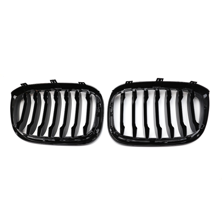 Auto Gloss Black Single Slat Front Bumper Mesh Radiator Cover Grille Car Front Grille Fit for BMW X3 X4 Series G01 G08 2017-IN