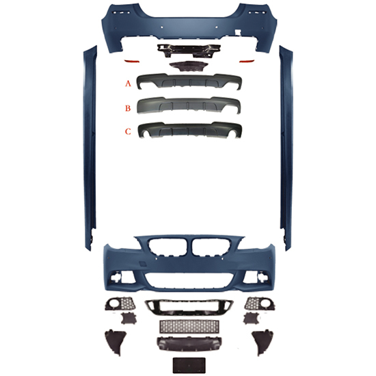 Auto Spare Parts Car Front Bumper Front Lip Bodykit for BMW 5Series F10 F18  Modified to M-Tech 2011-2014