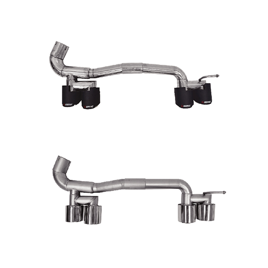 Car Body Kit Rear Exhaust Pipe for BMW F30 F35 Modified to M3 2013-2015 Carbon Fiber&Stainless Steel for Single Interface